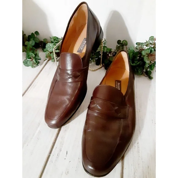 Bally | Shoes | Bally Mens Calf Leather Loafer In Brown  display picture 1
